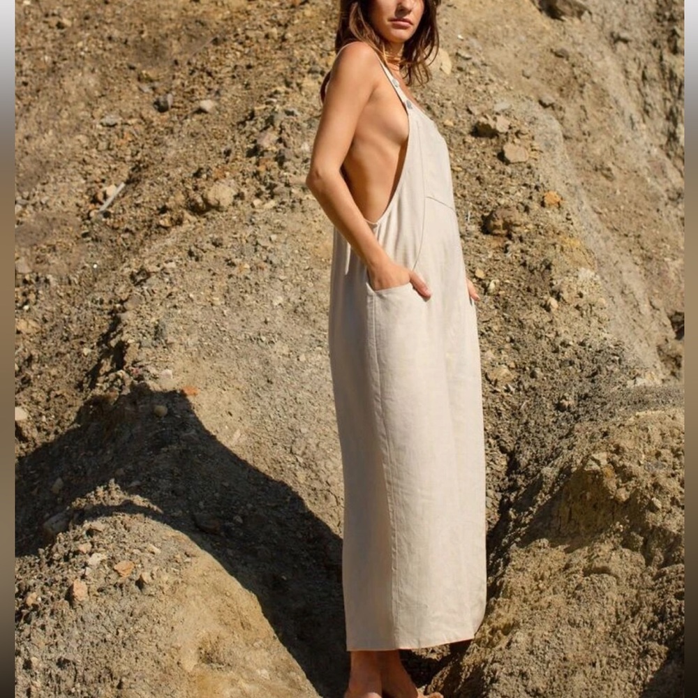 🥳Host Pick🎉Linen Overalls - Picture 7 of 7